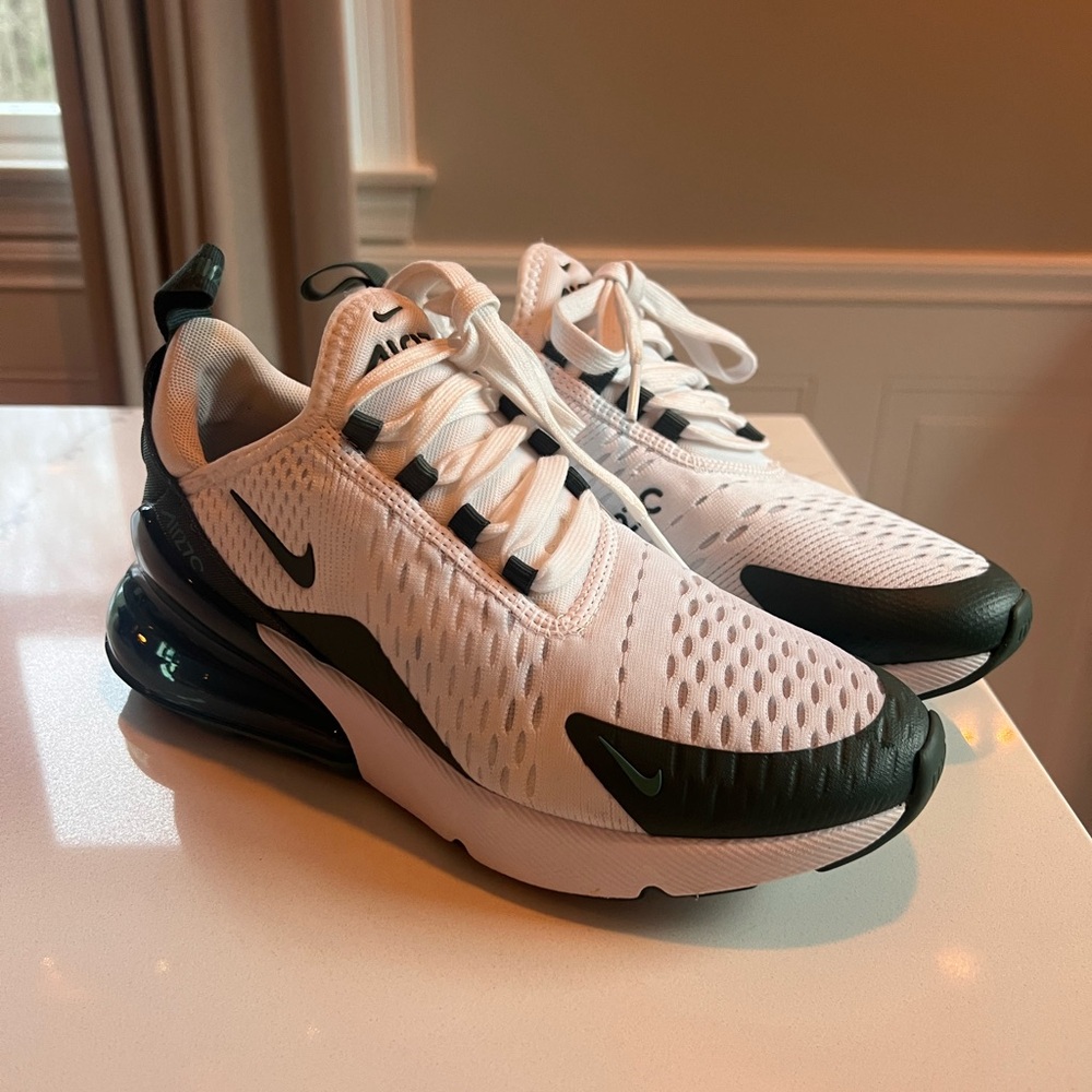 Nike Air Max 270 White and Black Sneakers